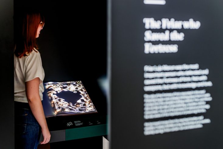 View of Augmented Reality book at Knin Fortress, created by Delta Reality